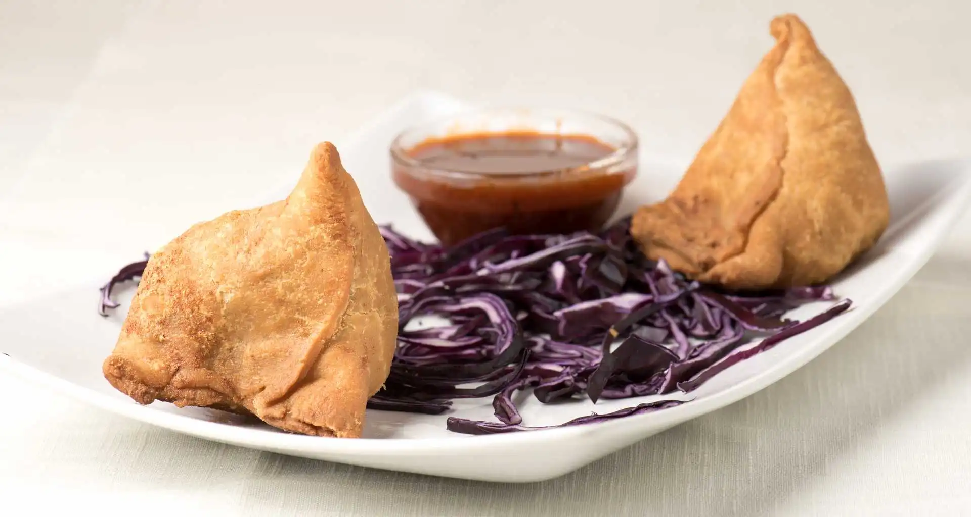 Samosas at Daawat Authentic Multi Kitchen & Bar in Edmonton